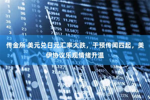 传金所 美元兑日元汇率大跌，干预传闻四起，美伊协议乐观情绪升温